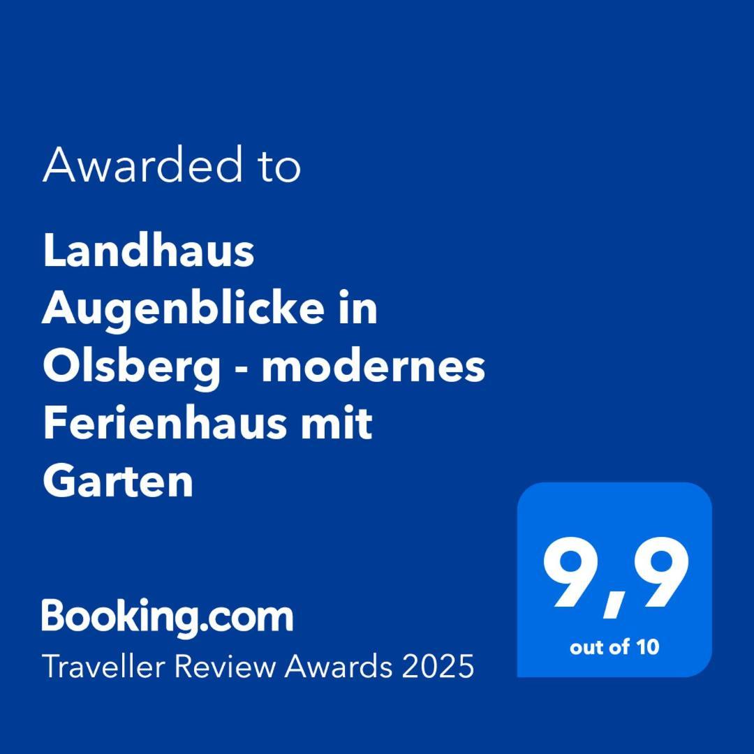 Landhaus Augenblicke In Olsberg - Modernes Ferienhaus Mit Garten 外观 照片